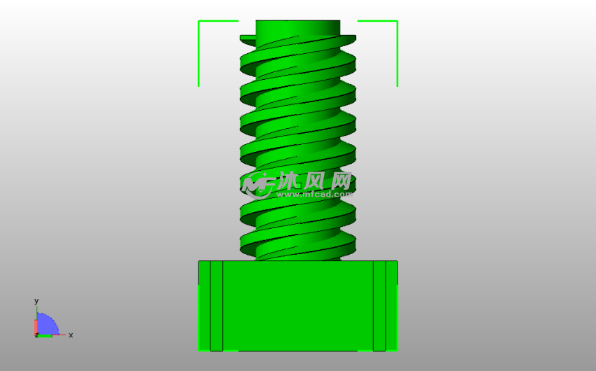沃尔沃740座椅支架侧视图