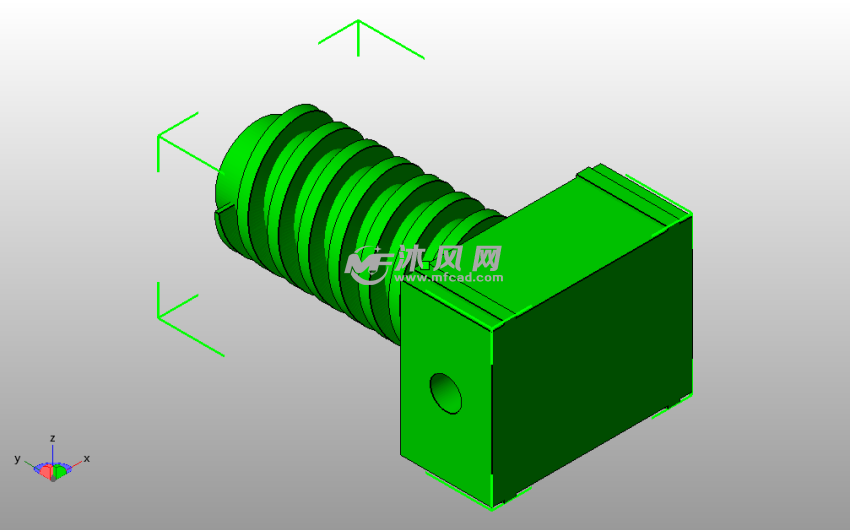 沃尔沃740座椅支架斜视图
