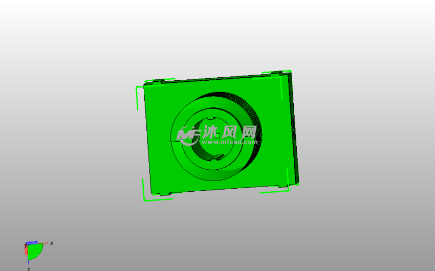 沃尔沃740座椅支架俯视图