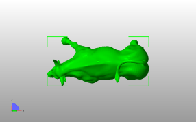 希腊公牛模型俯视图
