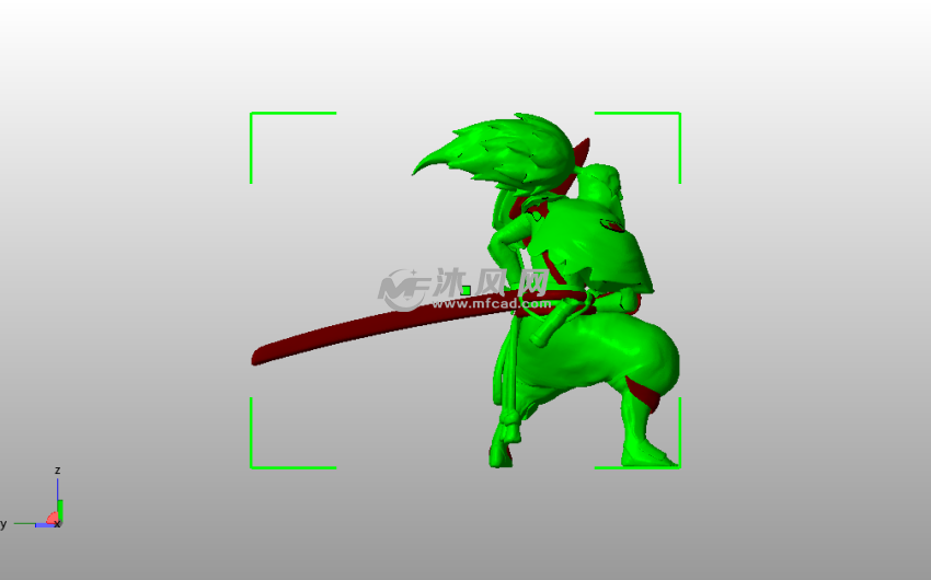 细化疾风剑豪侧视图