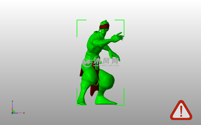 细化盲僧模型主视图