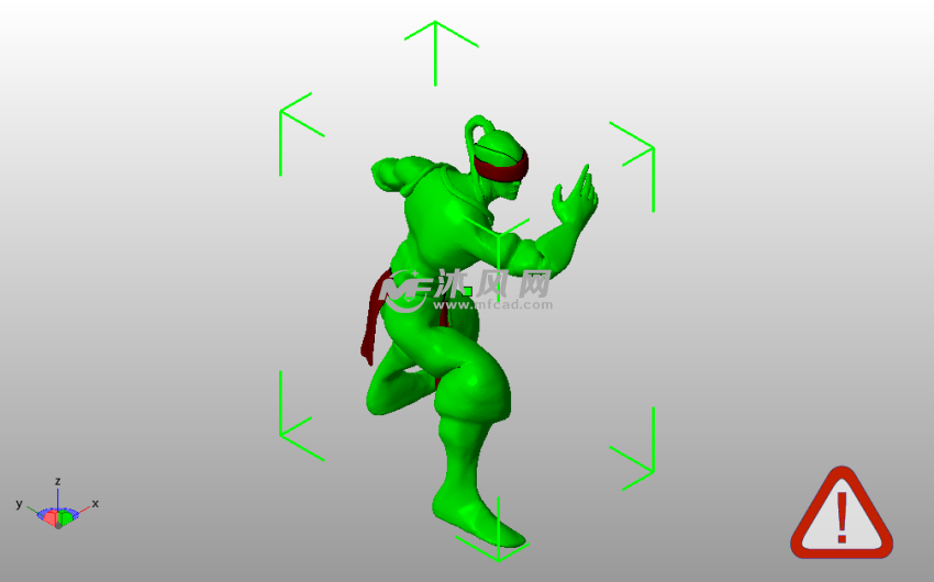 细化盲僧模型斜视图