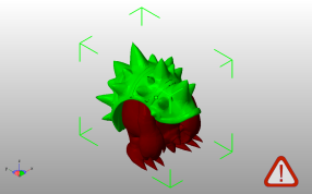 细化披甲龙龟模型斜视图