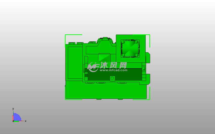 消防站模型俯视图