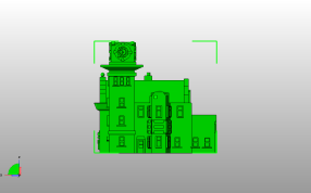 消防站模型主视图