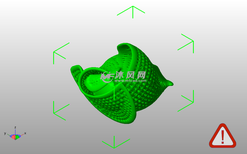 小海螺模型斜视图