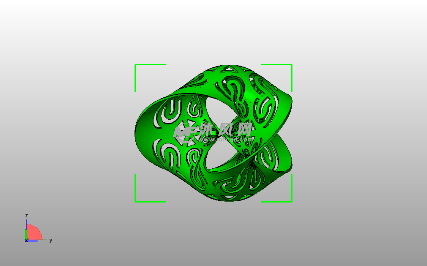 创意结构模型侧视图