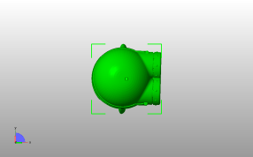 小黄人三维模型俯视图