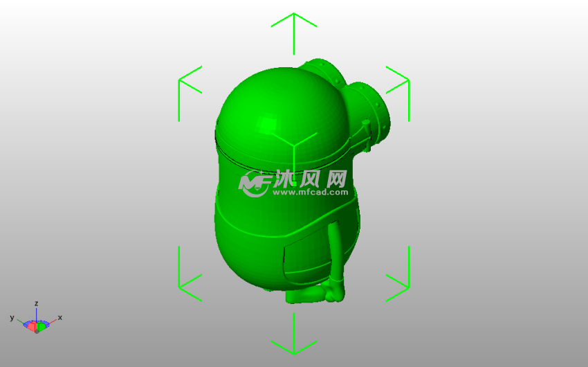 小黄人三维模型斜视图