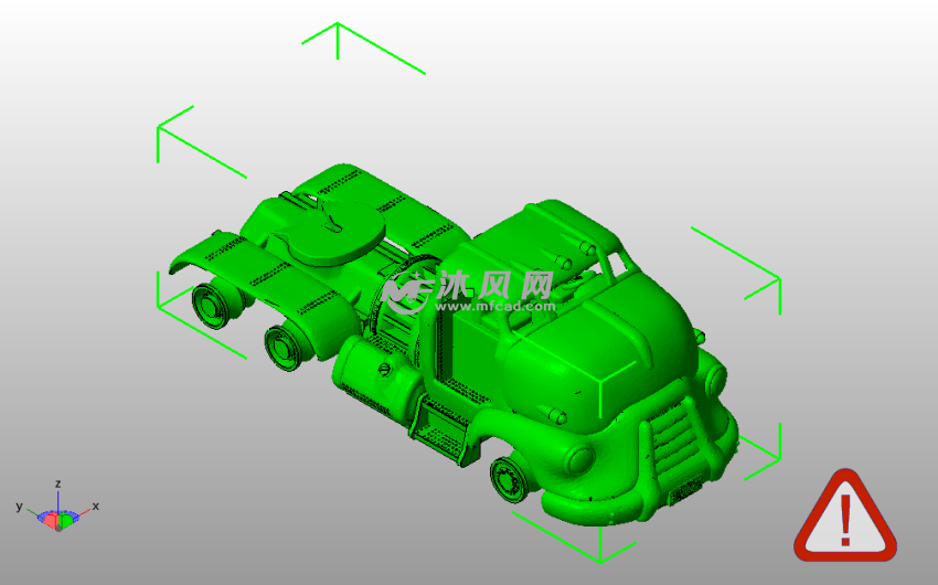 小卡车模型斜视图