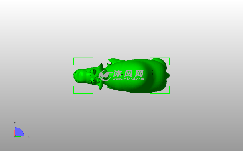 小骆驼模型俯视图