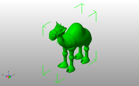 小骆驼模型斜视图
