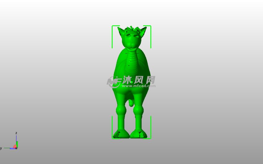 小骆驼模型主视图