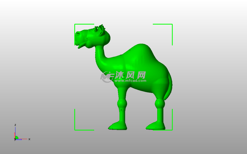 小骆驼模型侧视图