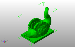 小天鹅模型斜视图