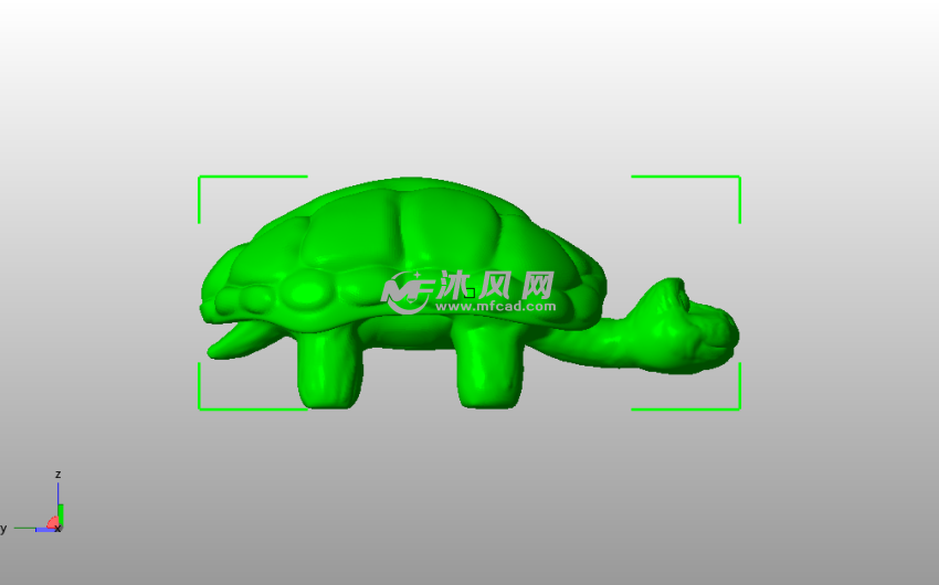 小乌龟模型侧视图
