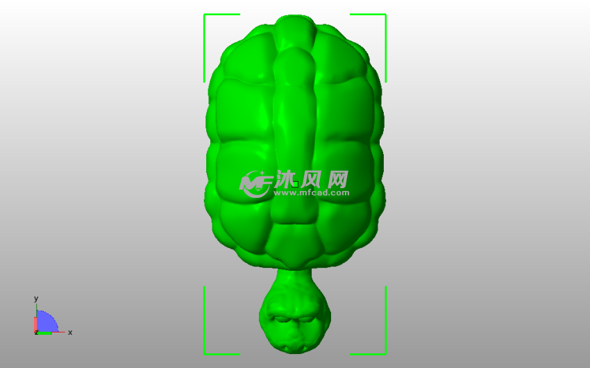 小乌龟模型俯视图