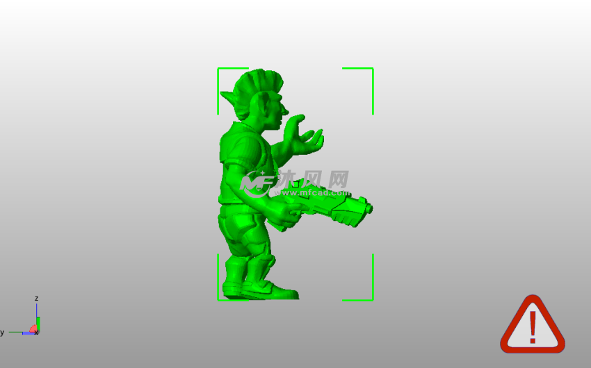 小妖精模型侧视图