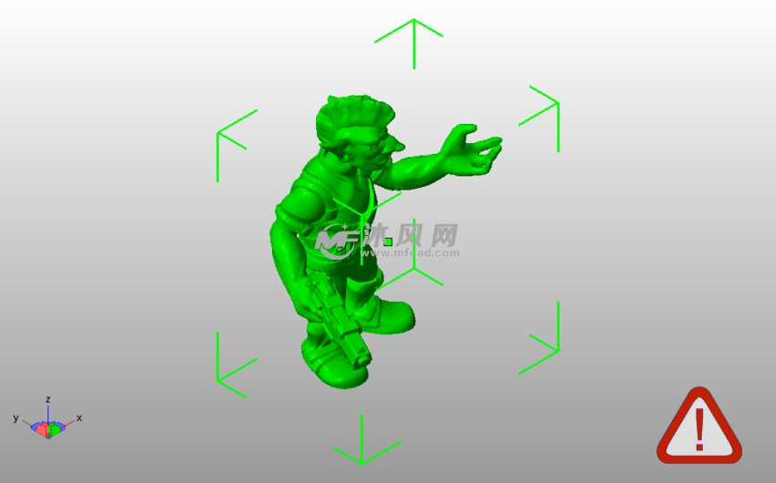 小妖精模型斜视图