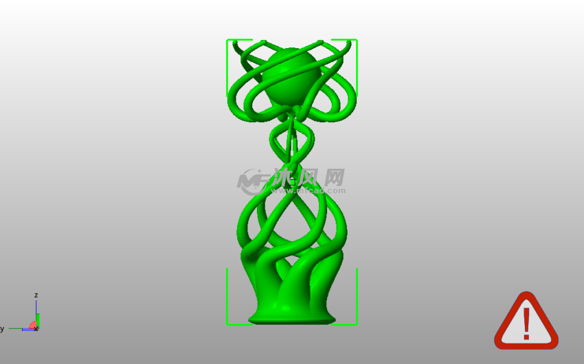 悬空球模型主视图