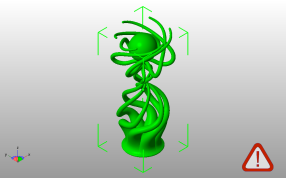 悬空球模型斜视图