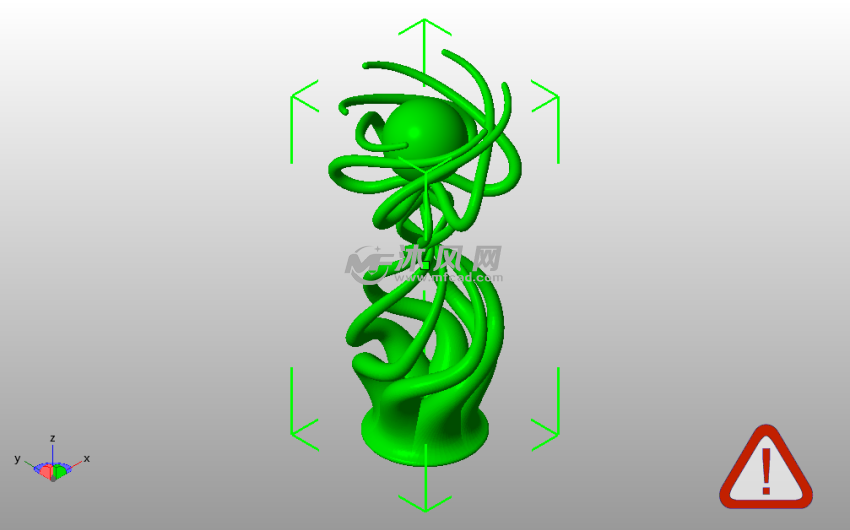 悬空球模型斜视图