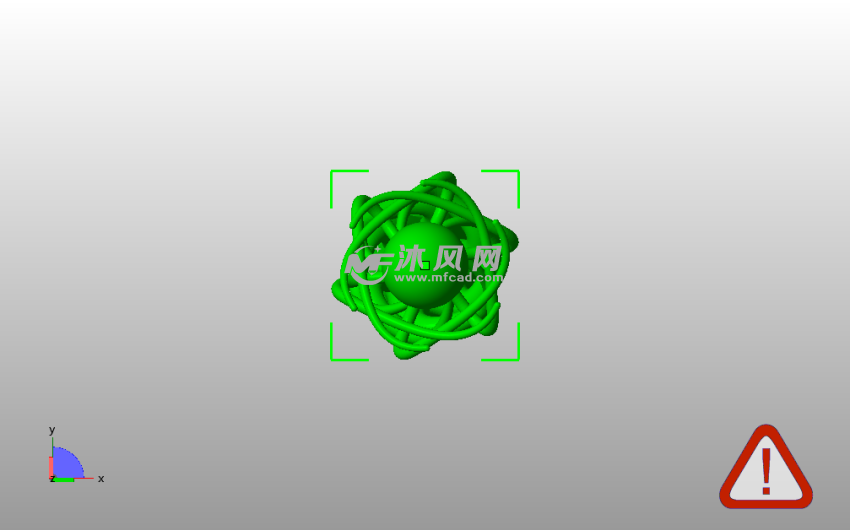 悬空球模型俯视图