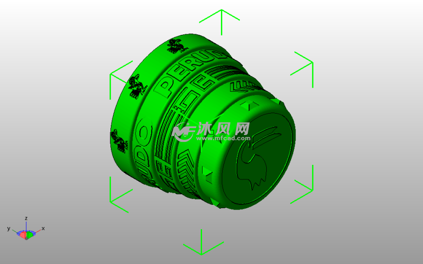 摇色子杯子斜视图