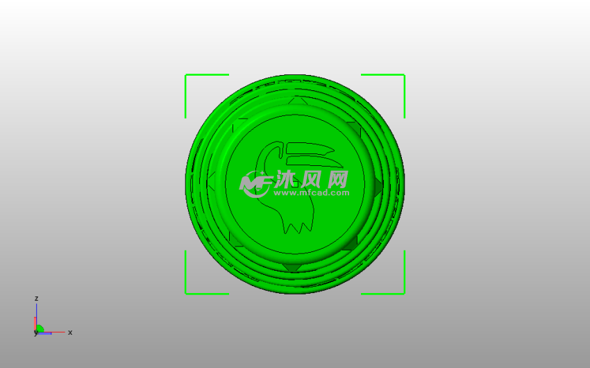 摇色子杯子底视图