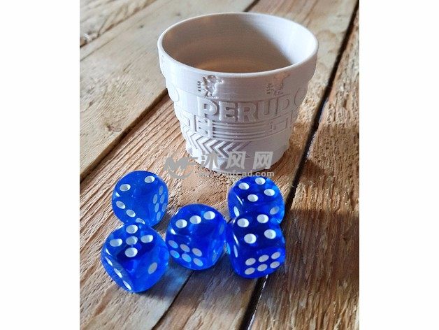 摇色子杯子实物图