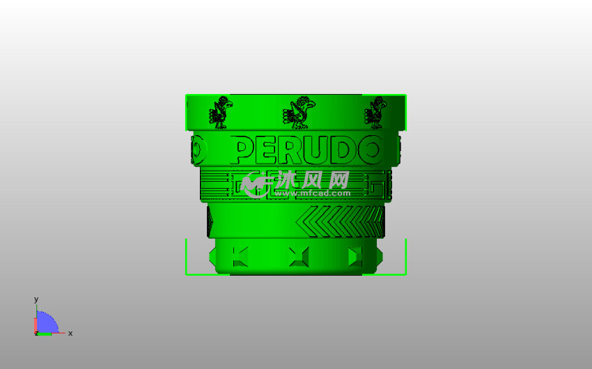 摇色子杯子主视图