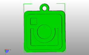 钥匙链模型-instagram