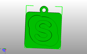 钥匙链模型-skype