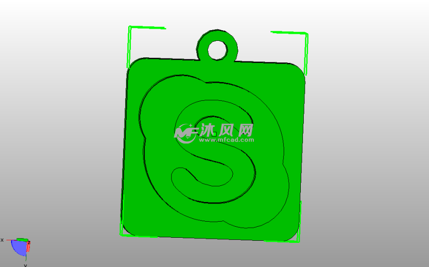 钥匙链模型-skype