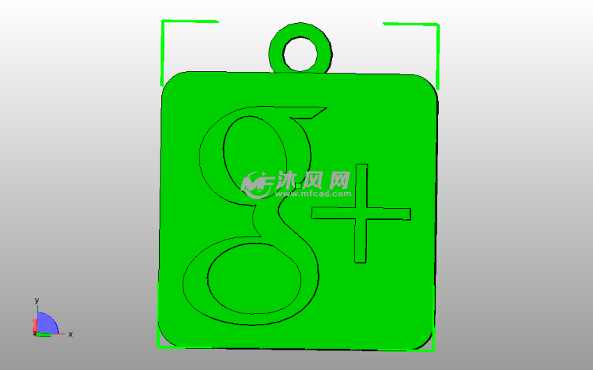 钥匙链模型-google