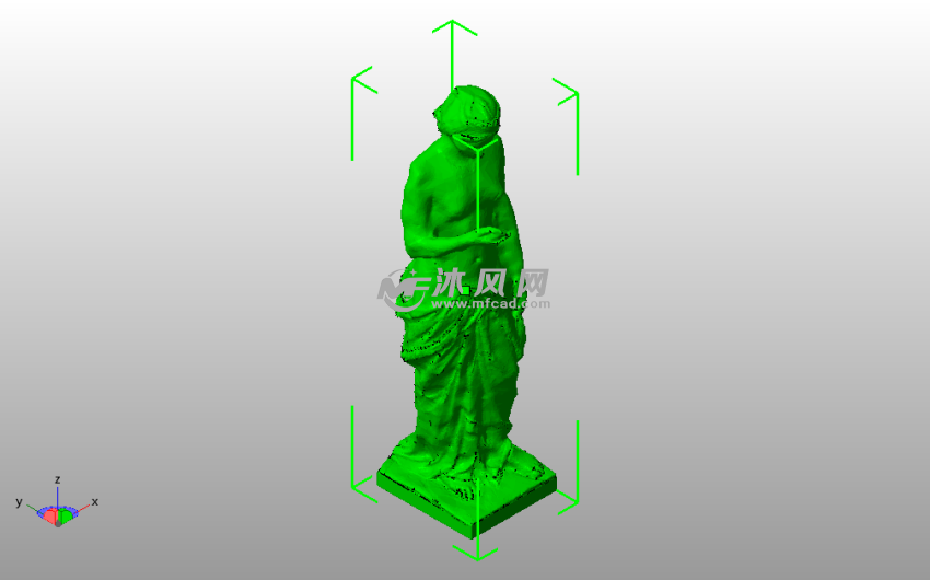 印度女孩模型斜视图