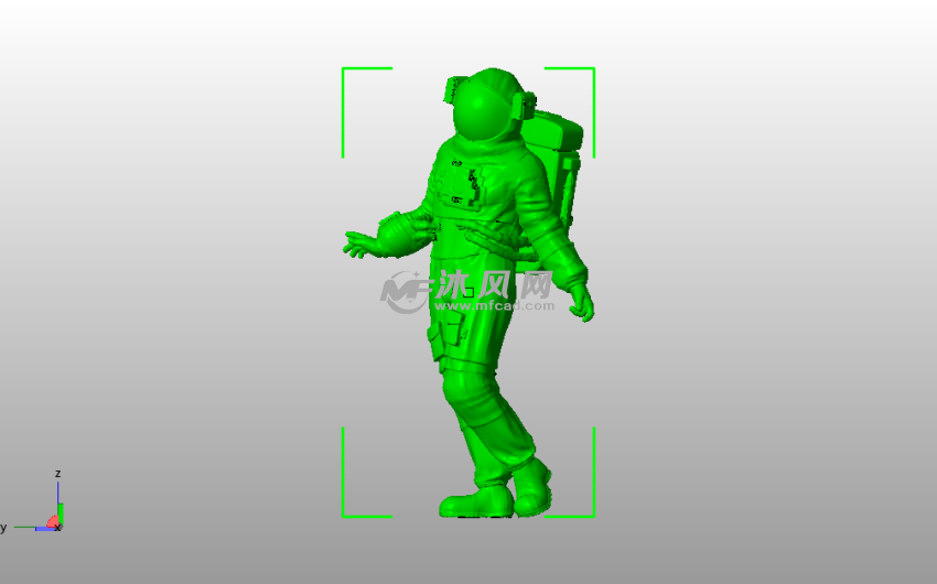 宇航员模型主视图