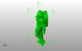 宇航员模型斜视图