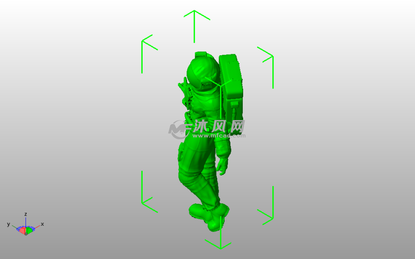 宇航员模型斜视图