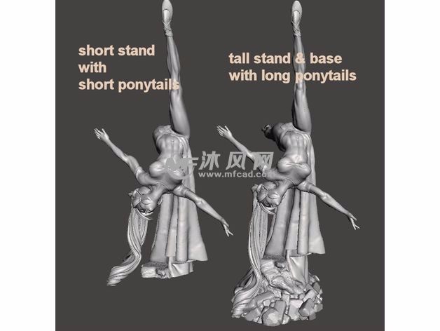 杂技舞者模型效果图