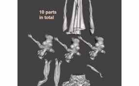 杂技舞者模型零件图