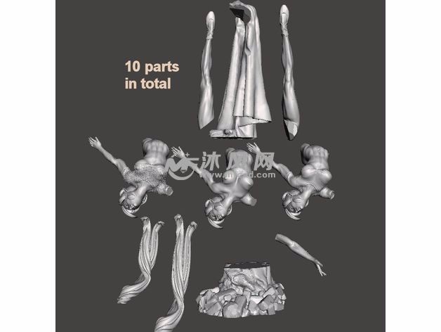 杂技舞者模型零件图