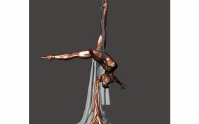 杂技舞者模型主视图