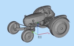 农用拖拉机模型