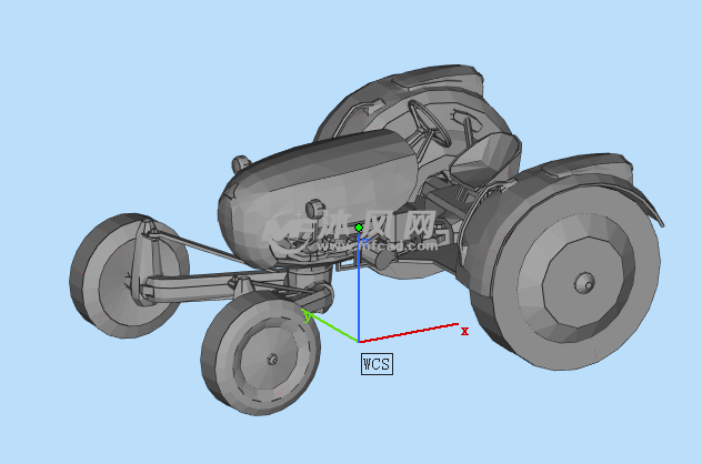 农用拖拉机模型