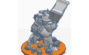 毁灭黑手摆件前视图