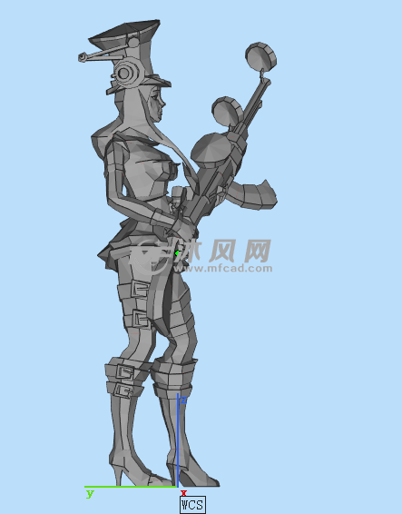 皮城女警侧视图