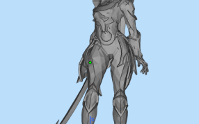 皎月女神正面图