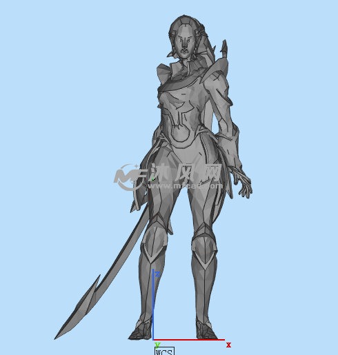 皎月女神正面图